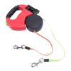 Automatic Double Retractable Dog Leash Built in LED Light Comfortable Grip Pet Walking Leash for