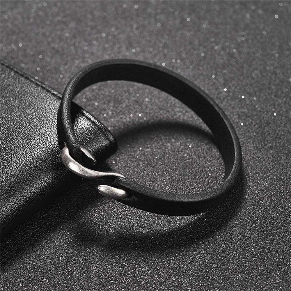 Simple Gift For Men Women Boyfriend Vintage Bangles Wristband Leather Hook Bracelet Bracelets