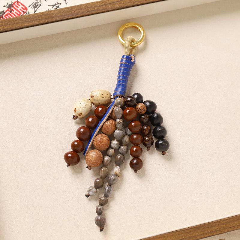 Wenqi Full Wish Seed String Bag Pendant Bodhi Seed Handwoven High-end Retro Literary Bag Pendant
