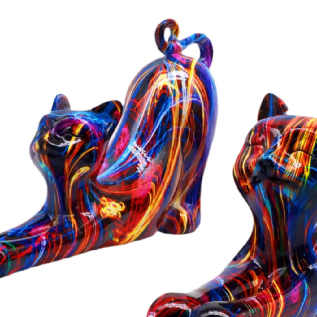 Статуэтка кошки, статуэтка животного, подарки, украшение, скульптура для журнального столика, дома