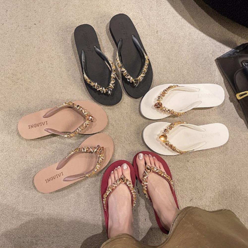 Модные шлепанцы Женские тапочки Летние 5 см Наклон Высокий каблук Нескользящие Уличная обувь Модные Увеличивающие рост Крутые тапочки Женские