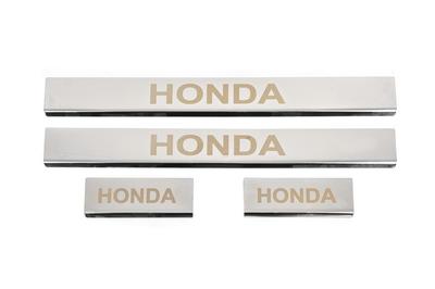 Накладки на пороги Carmos (4 шт, нерж) для Honda CRV 2007-2011 гг