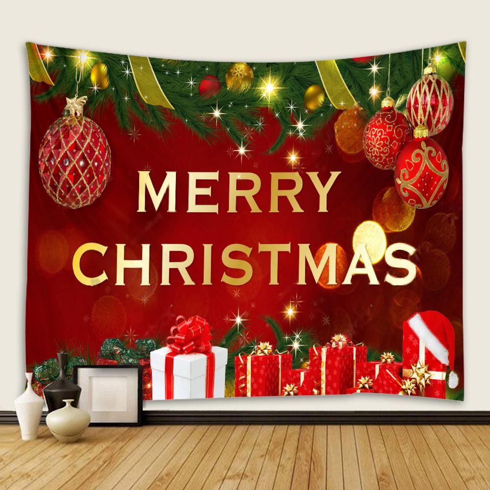Украшение дома Рождественский гобелен с принтом настенный для спальни гостиной Настенный декор фон ткань Tapeçaria de natal