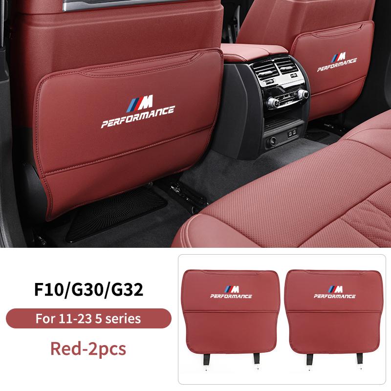 2025 Hot Car Seat Back Anti Kick Pad Leather Protector Cover For BMW 5 Series F10 G30 G38 G60 X1 U11 Auto interior Decoration Ac