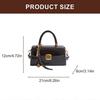 Elegant Retro Top Handle Bag For Women and Girls Flap Shape Handbag PU Shoulder Crossbody 2025 Winter Collection  Red
