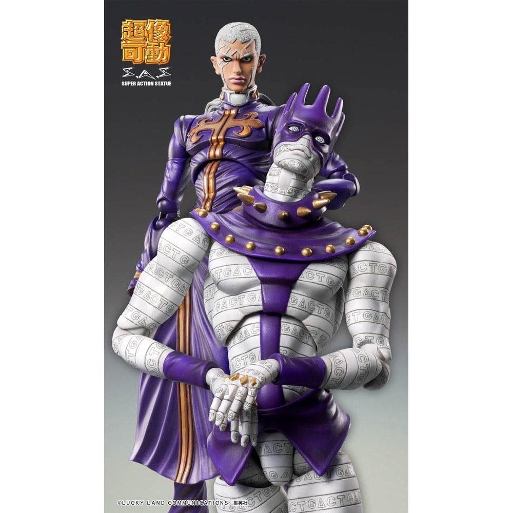 Medicos Entertainment JoJo's Bizarre Adventure Part 6 Stone Ocean Enrico P. Action Figure PVC ABS Nylon Painted Movable 160mm