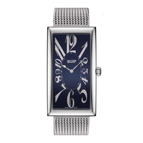 Tissot Heritage Banana Watch, Unisex, Blue Dial, Bracelet, T1175091104200, Officially Imported