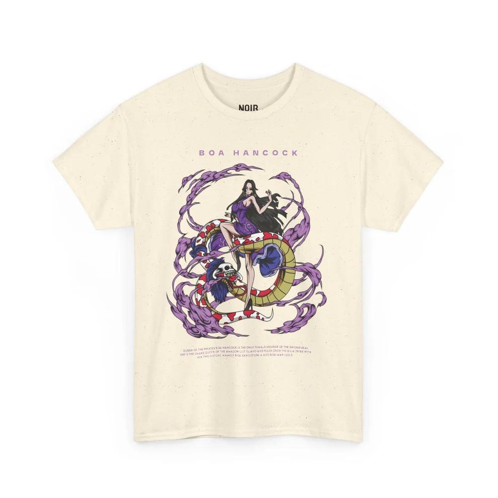 One Piece Pirate Empress Boa Hancock Cotton T-Shirt Unisex And Unisex Anime Style Fashion Comfortable Casual Short Sleeved T-Shirt