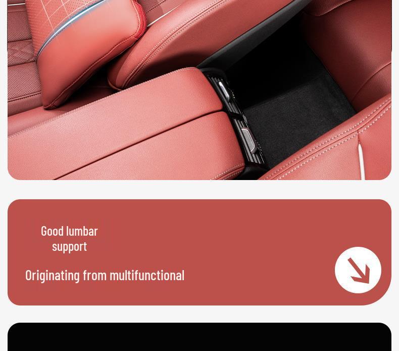 Denza Car Headrest Neck Pillow & Lumbar Cushion Set - D9/Z9GT Interior Accessories