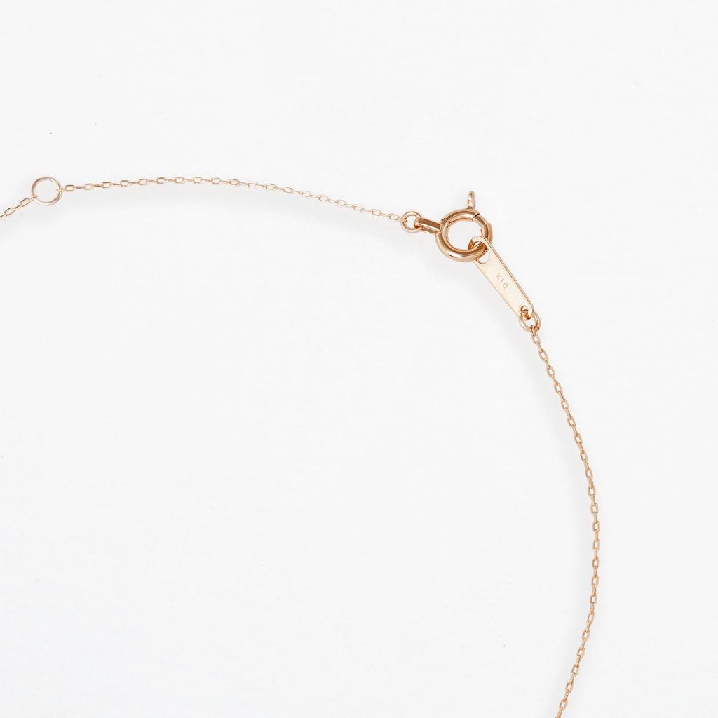 Estelle Official Women's Necklace, 10K Pink Gold with Diamonds and Heart Motif, 0442-0219-0020-0000