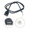 USB GPS Rear View Camera RCA Output Radio Power Cable Adapter For Car Navigation