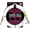 Câble Instrument - Ernie Ball - 6400 - 4,5 M - Blanc - Jack Mono Coudé/droit
