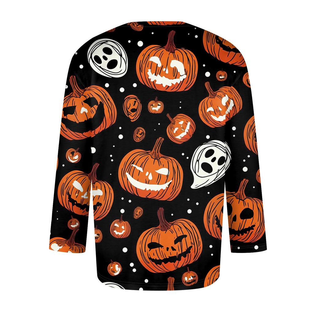 Men'S Round Neck Three-Quarters Sleeve Top Casual Fashion T-Shirt