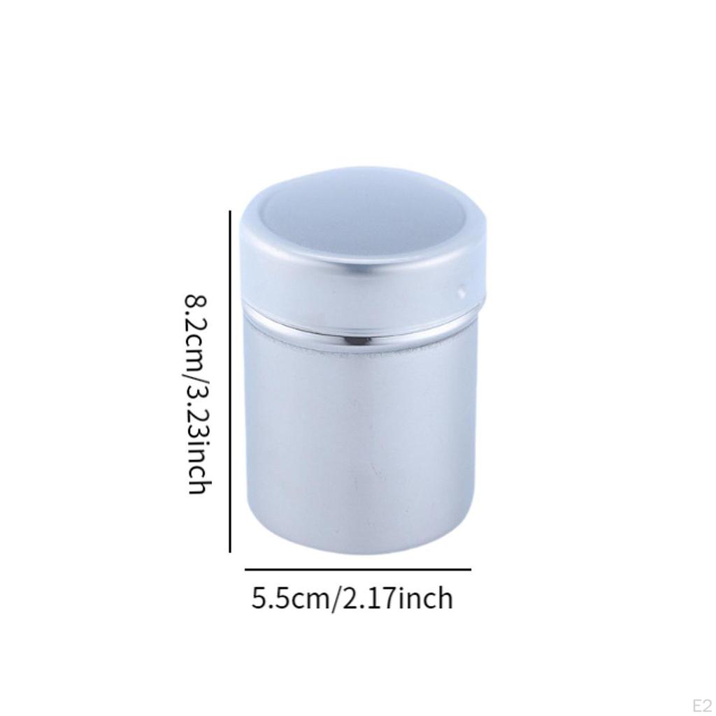 3 Pieces Chocolate Shaker Fine Mesh Powder Salt Spice Jar Sprinkler for Restaurant
