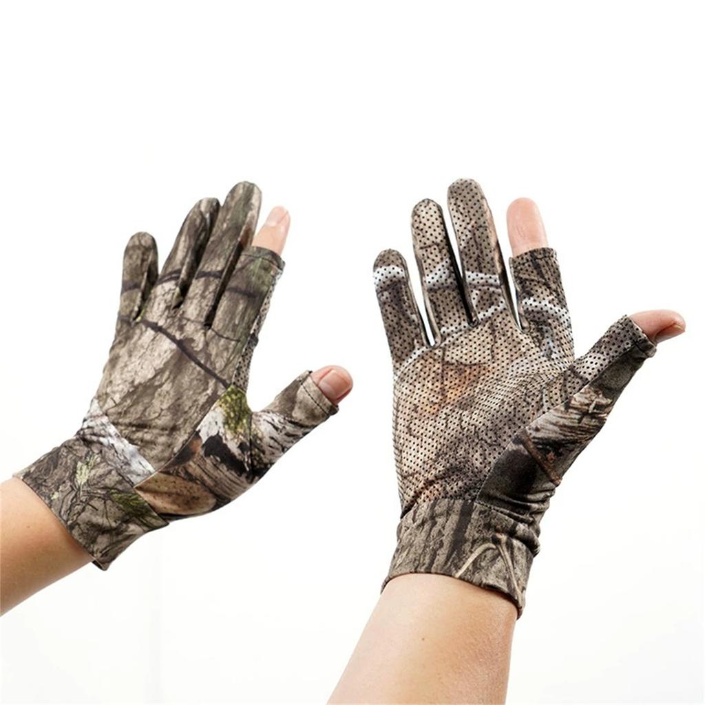 На открытом воздухе - Перчатки, Камуфляжные перчатки с полными пальцами для охоты, велоспорта, альпинизма, рыбалки, военное спортивное снаряжение
