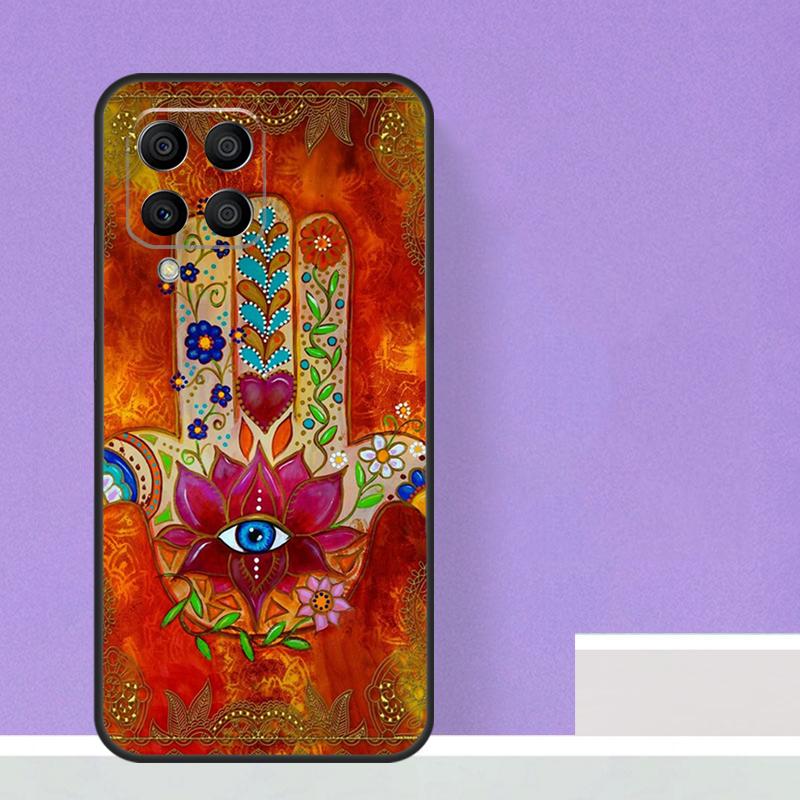 Hamsa Hand of Fatima For Samsung Galaxy M13 M33 M53 M12 M32 M52 M14 M34 M54 M20 M51 M21 M30s M31s M15 M55 Case