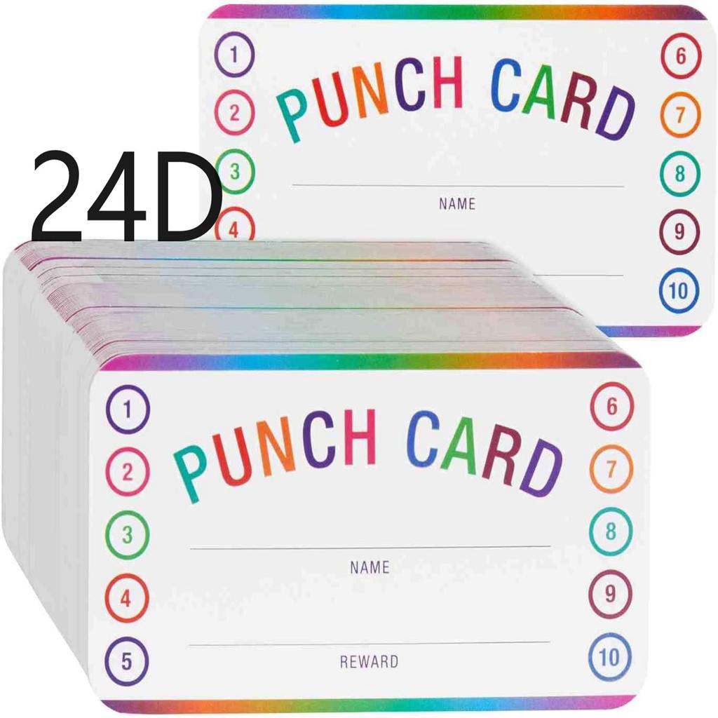 50pcs Punch Cards, My Reward Cards for Student, Home Behavior Incentive, Loyalty Cards Flower Punch Cards