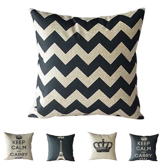 Talos Ретро домашняя декоративная льняная хлопковая подушка, чехол с короной, наволочка