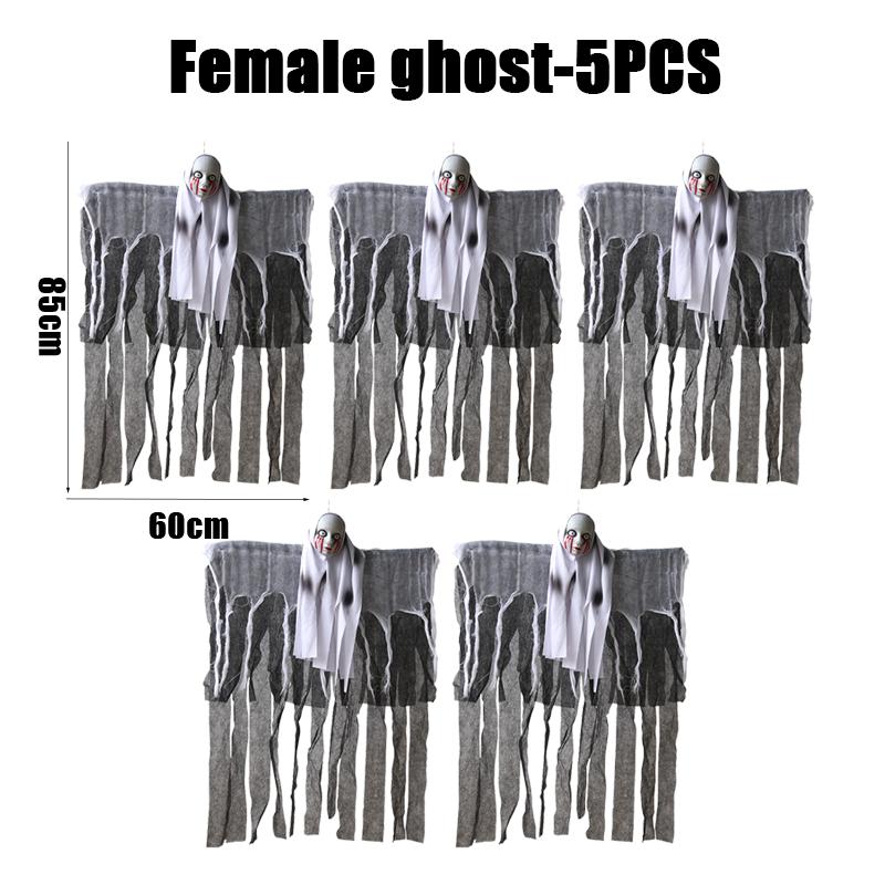 Halloween Hanging Ghost Skeletons Outdoor Decor Glow In the Dark Haunted House Props Scary Party Yard Decoration Supplies