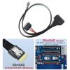 Высокоскоростной интерфейсный разъем SFF8654 4i для жесткого диска SSD SFF8639, кабель-адаптер с шнуром питания, поддержка PCIE4.0