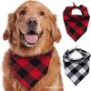 Black and White Check Pet Bandana: Dog & Cat Scarf Bib