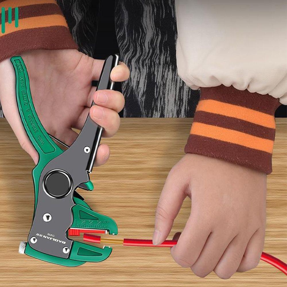 Диапазон длины от 0,2 до 4 мм Автоматический инструмент для зачистки проводов Регулировка электрических плоскогубцев Инструмент для электрика