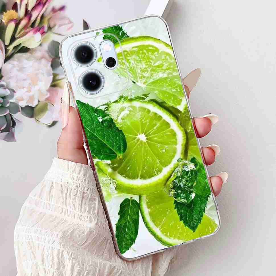 For Oppo Reno14 F 5G CPH27436.57" Case Colorful Butterfly Flowers TPU Soft Silicone Cover For Oppo Reno 14 F RENO14F Phone Cases