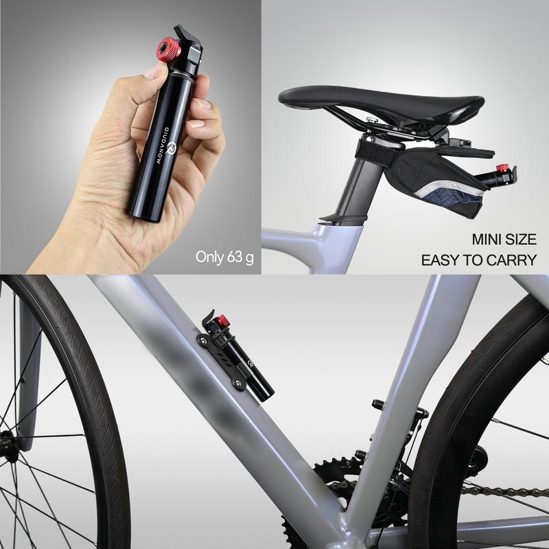 Portable Mini Bicycle Pump Cycling Hand Air Pump Ball Tire Inflator Schrader Presta Clik Valve MTB Road Bike Accessories