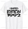 Made in 1992 33 Years Old Retro Vintage 80s 33th Birthday TShirt Unisex Summer Streetwear Tops Personalized Clothing Camisas