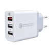 Новое зарядное устройство 30 Вт для быстрой зарядки, 3 USB-порта, зарядная головка, характеристики и сертификации для нескольких стран, QC3.0+2.4A
