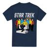 Футболка с экипажем Star Trek Vector, размеры S-2XL, темно-синяя