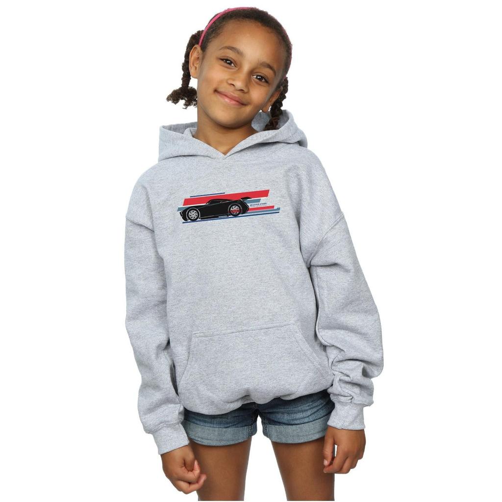 Disney Girls Cars Jackson Storm Stripes Hoodie