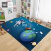 Cartoon Rocket Astronaut 3D Carpet Space Flannel Sponge Floor Mat Teen Room Rug Cute Mat Bedside Carpet