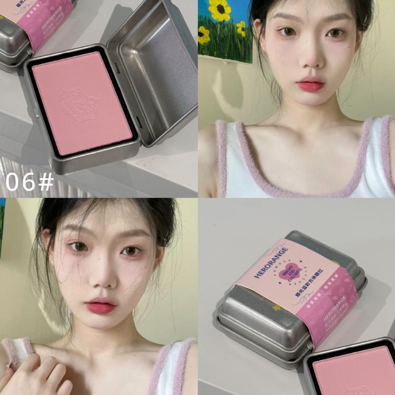 Румяна Square Iron Box, прозрачный и чистый корейский порошок Sweet Sister Yuanqi, не летающий!