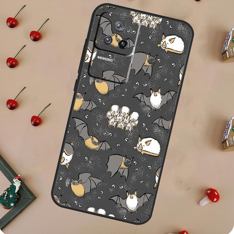 Чехол-летучая мышь на Хэллоуин для Xiaomi 17 Pro Max 13 14 15 Ultra 14T 15T Pro POCO F7 F5 F6 X3 X5 X6 X7 Pro
