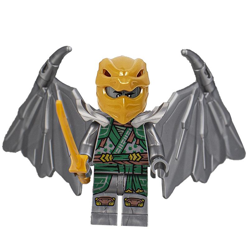 Золотой конструктор в форме дракона, кукла-мальчик, развивающая игрушка