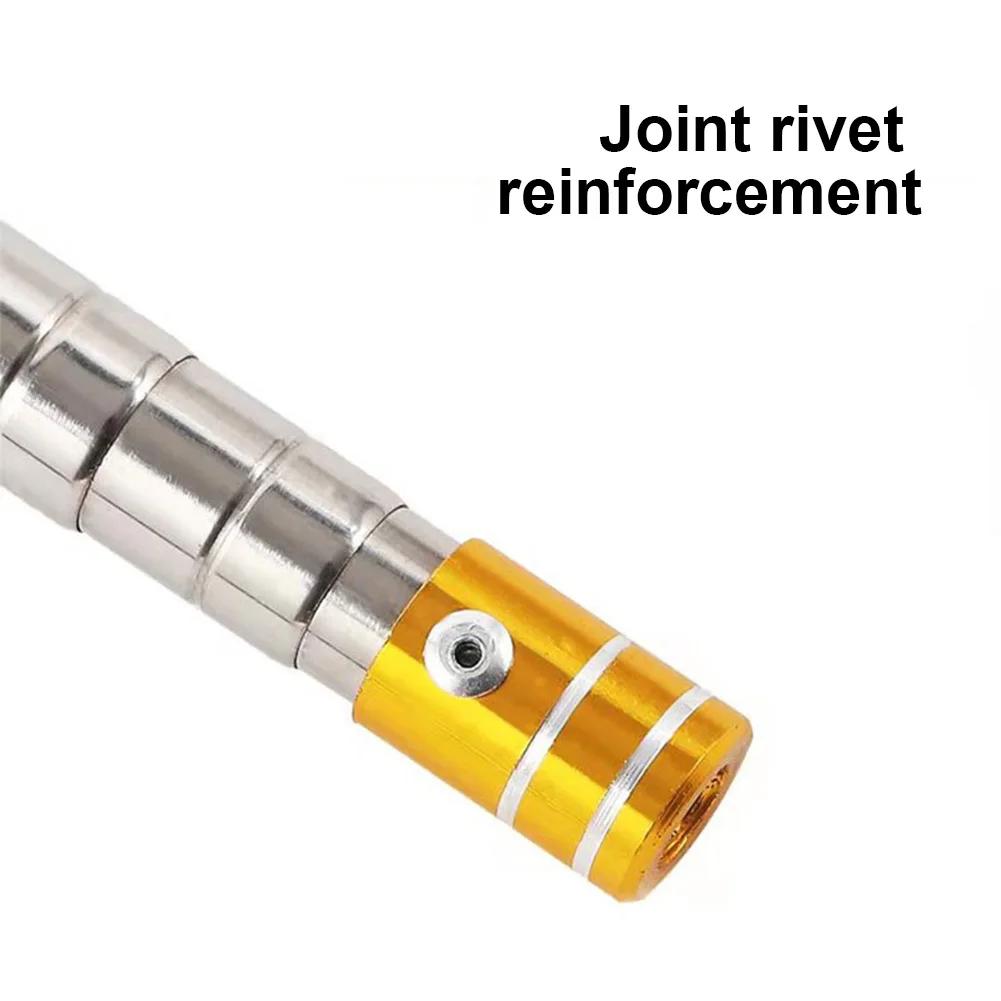 Telescopic Fishing Net Pole Fishing Tackle Rods 1.5M Retractable Stainless Steel 8mm Caliber Stick for Landing Hand Net Handle