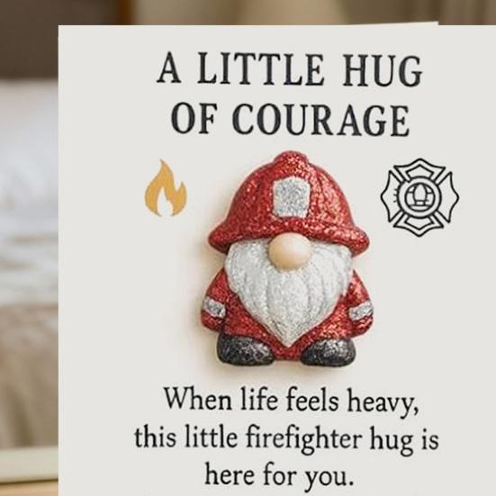 Firefighter Pocket Guardian Mini Firefighter Pocket Hug Token A Little Hug