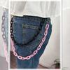 Plastic Men Acrylic Chains Double Layer Pants Chains Plastic Belts Punk Style Waist Chains