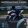 BT40 Motorcycle Wireless Helmet Headset Stereo Bluetooth Hands Free Call Earphones IPX6 Waterproof 1000mAh with Ambient Light