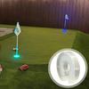 Светодиодная подсветка для гольф-лунки, красочная U-образная лампа для гольф-лунки, светящаяся лампа для тренировки на паттинг-грине во дворе, ночной тренажер для гольф-грина