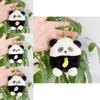 Adorable Plush Panda Bear Keychain Soft Toy Cute Coin Purse Key Holder For Girls