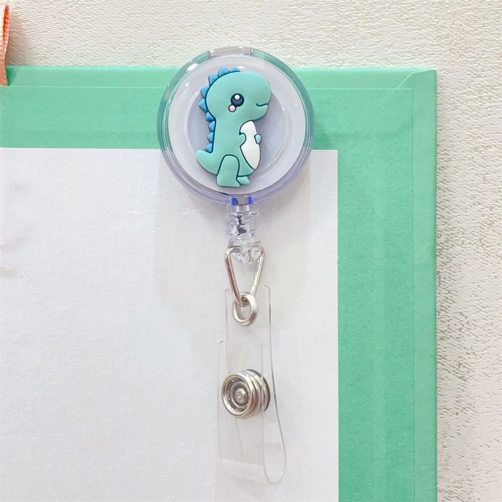 Students Cartoon Nurse Doctor ID Card Clips Badge Holder Name Card Holder Retractable Badge Reel