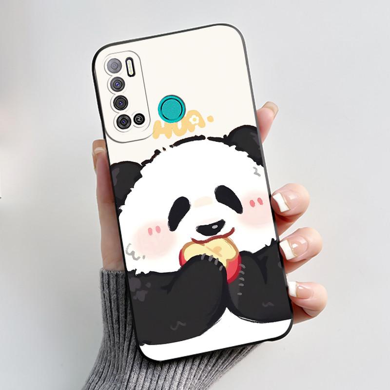 Для Tecno Pouvoir 4 Pouvoir 4 Pro LC7 LC8 Чехол Роскошный Милый Кролик с Сердечками Смешной Чехол для Телефона Черный Силиконовый Защитный Задний Чехол