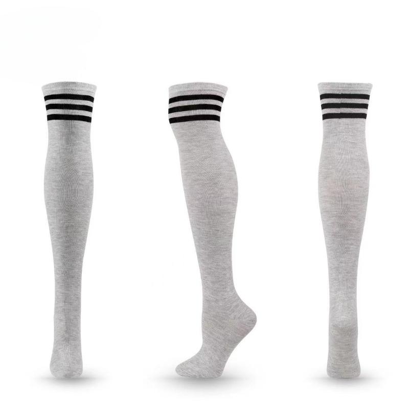 JK Woman Cosplay Stockings Pink White Strips Lolita Long Socks Over Knee Thigh High Socks Women Compression Socks