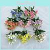 Lily Blossom Lifelike Arrangements For Wedding Venue Decor And Photography Props