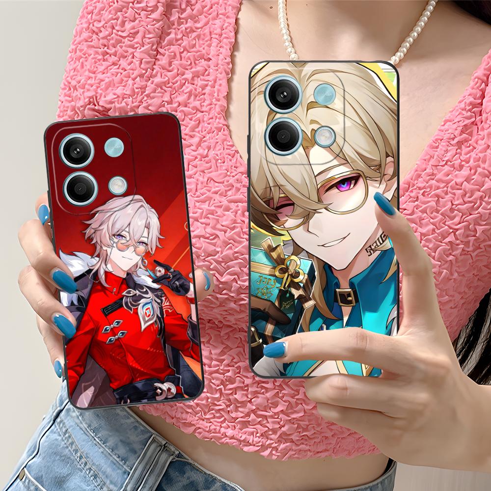 Чехол для телефона Honkai Star Rail Авентурин для Xiaomi Redmi Note 14 13 12 11 S Pro Plus 4G 5G Цветной Защитный Красивый Чехол Роскошный