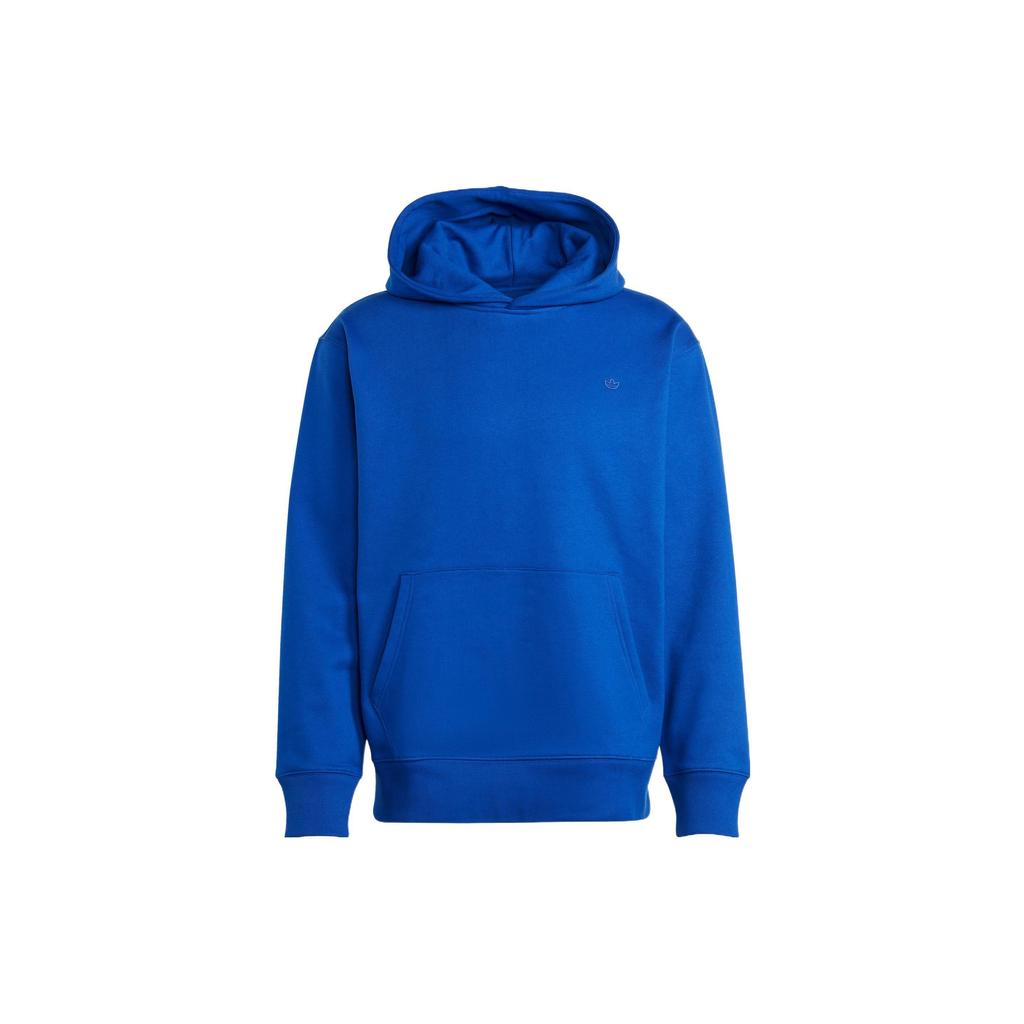 Adidas Originals Trefoil Plain Logo Embroidery Hoodie Men Hoodie Fluorescent-Blue IC4997