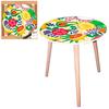 [Q5146] - Multicolored 'Fruit Cocktail' Round Wooden Table - 40 Cm
