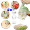 1 шт. 4 в 1 измельчитель овощей, ручной электрический набор для резки овощей, портативный беспроводной пресс для чеснока, грязевой пресс, набор для нарезки чеснока и многофункциональный набор